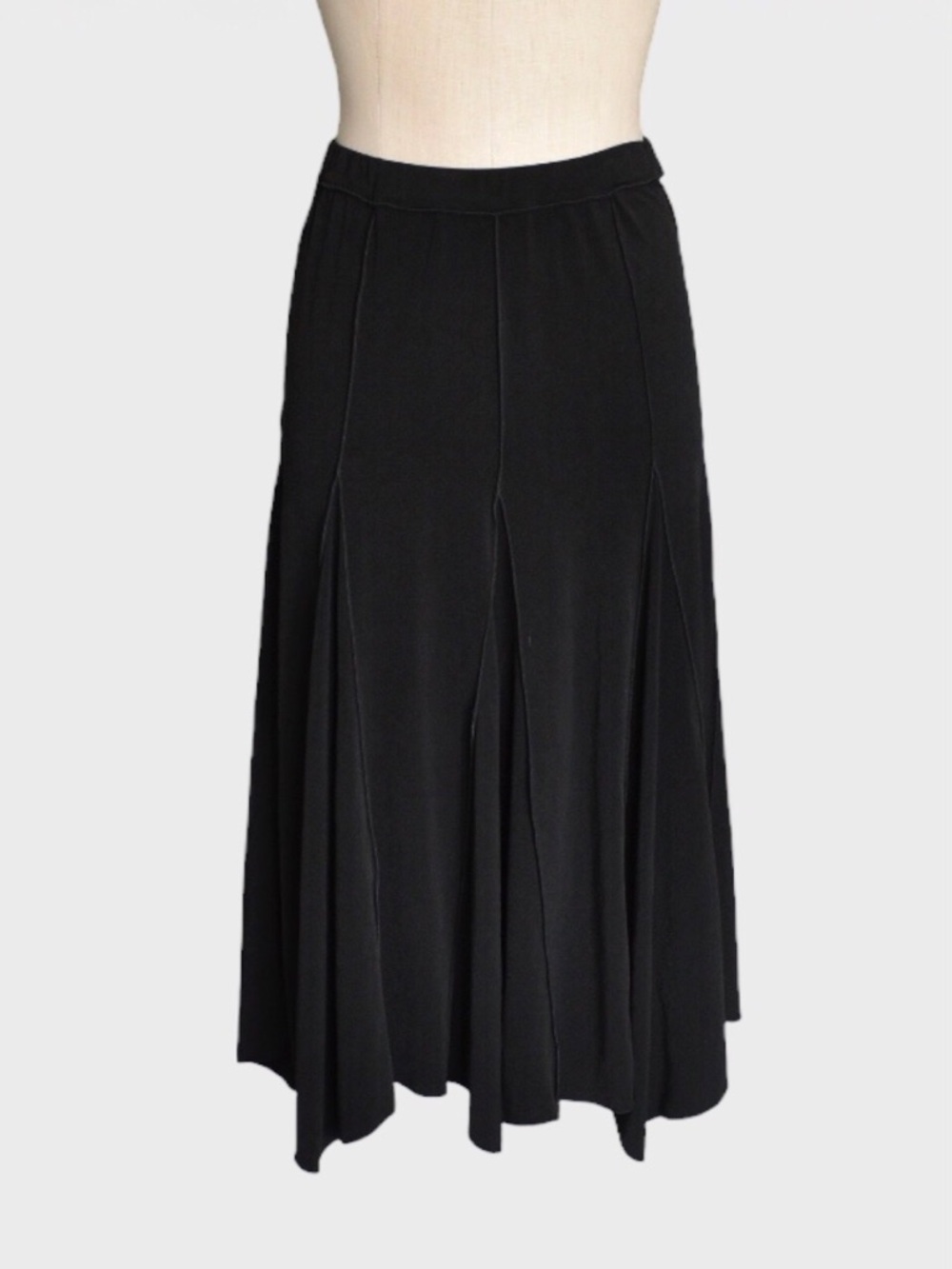 Max Studio Stretch Paneled Godet Skirt